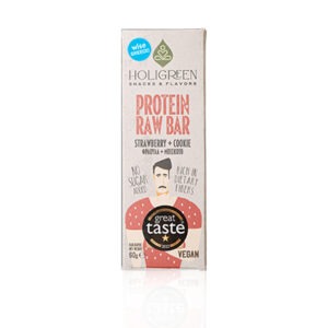 Holigreen handmade protein bar strawberry-cookie