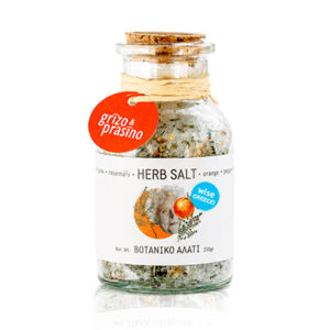 Grizo & Prasino herbal salt with rosemary, thyme, and orange